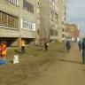 В Калининском районе ведутся работы по очистке территории и благоустройству
