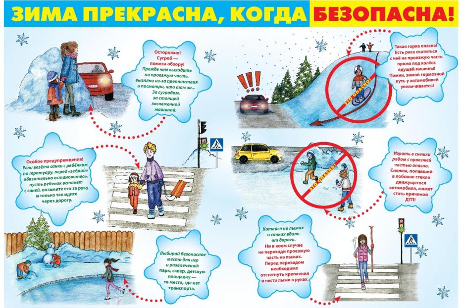 Соблюдайте правила безопасности при катании с горок