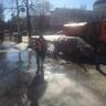 В Кировском районе проходят работы по промывке дорожно-уличной сети