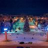 Обустройство ледовых городков в Уфе ведется с утра и до позднего вечера