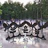 В уфимском сквере «Дубки» открыли фонтан «Танцующие журавли»
