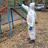 В Орджоникидзевском районе продолжается санитарная обработка мест общего пользования