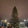 В Калининском районе установили центральную новогоднюю елку