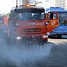 В Октябрьском районе усилен полив дорог из-за жаркой погоды